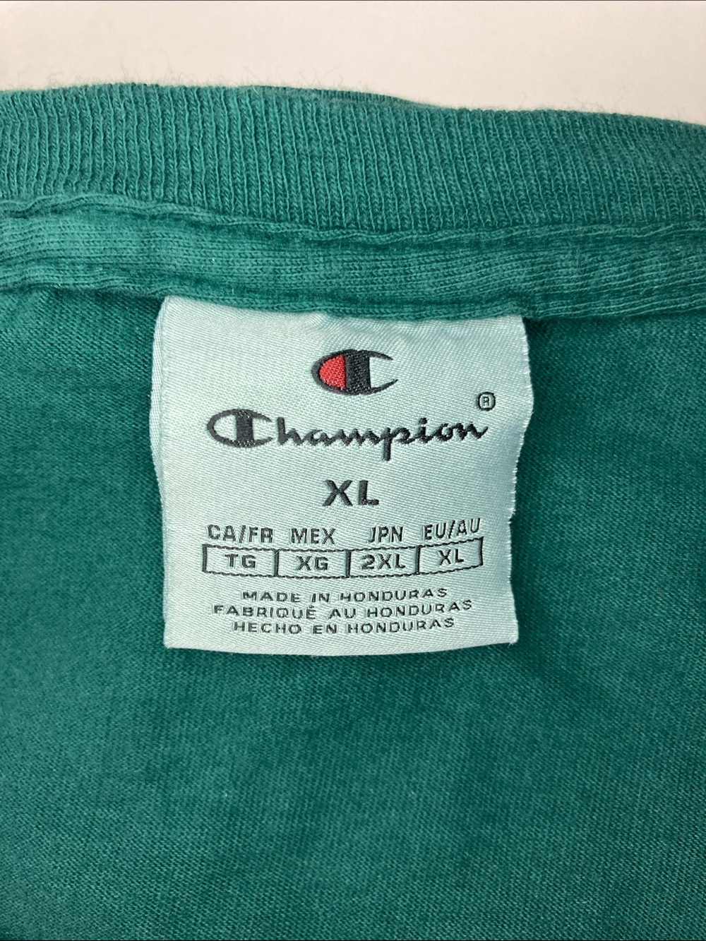 Champion Men's Teal Short Sleeve Crewneck T-Shirt - Picture 2 of 9